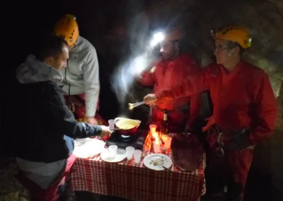 Fondue sous la terre